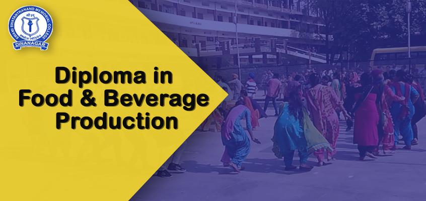 Diploma in food and beverage production